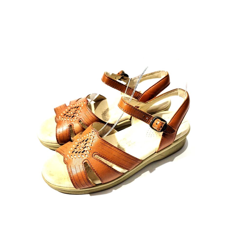 Huarache Strippy Quarter Strap Comfort Sandals  Sz 5 M